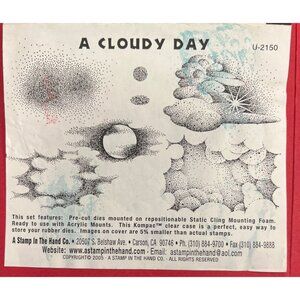 A Stamp In The Hand U-2150 A Cloudy Day Rubber Stamp Set